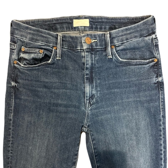 Mother “The Looker” Skinny Jeans Groovin Wash Blue Denim Size 27 Mid-Rise 28” - Picture 4 of 10